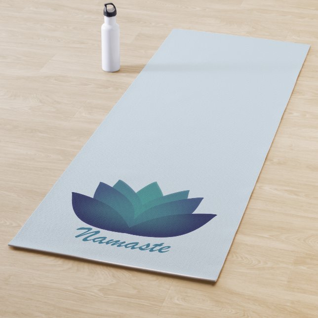 Tapis De Yoga Namaste Fleur de Lotus sous-marine (En situation)