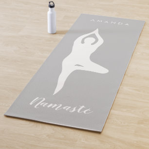 Tapis De Yoga Namasté pose silhouette personnalisée mat de yoga 