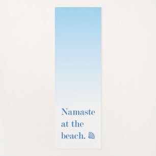 Tapis De Yoga Namaste Sur La Plage