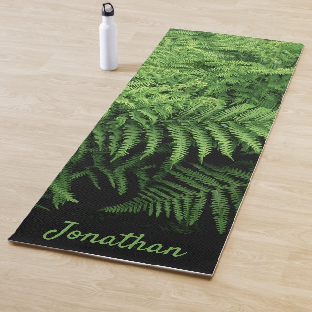 Tapis De Yoga Nature Imprimer Fern Frond (En situation)