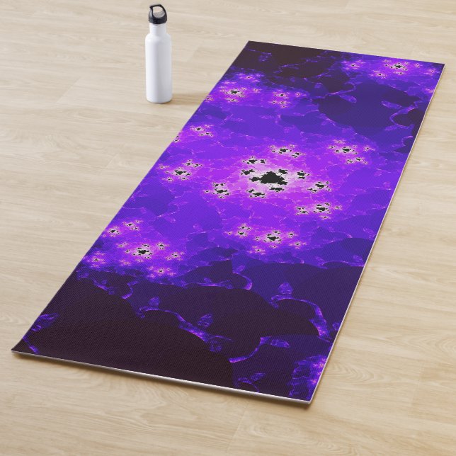 Tapis De Yoga Nebula fractal Yoga Mat (En situation)