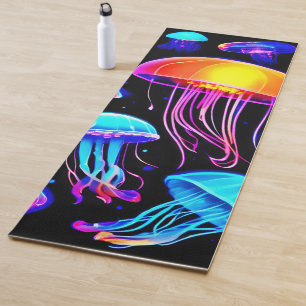 Tapis De Yoga Neon Jellyfish