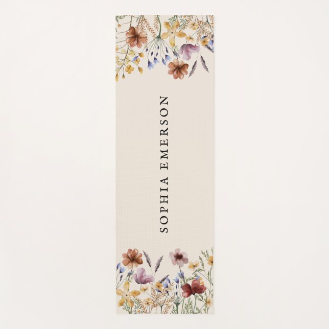Tapis de Yoga Nom Boho (Devant)