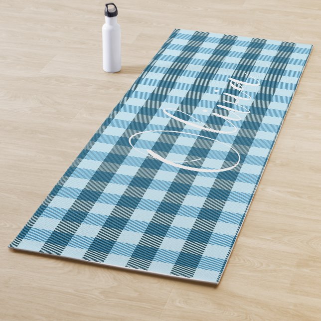 Tapis De Yoga Nom du plan bleu (En situation)