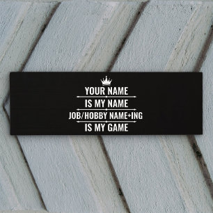 Tapis De Yoga Nom du travail et du passe-temps Funny personnalis