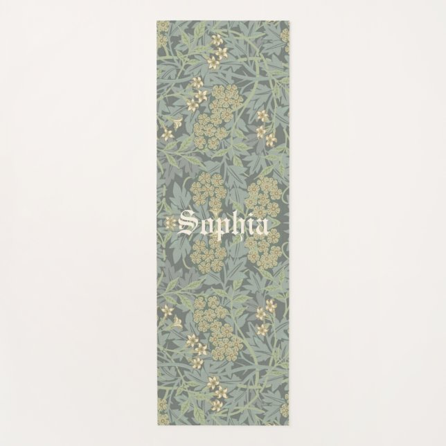 Tapis De Yoga Nom personnalisé Morris Foliage Motif Yoga Mat (Devant)