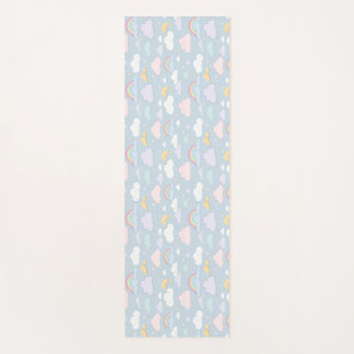 Tapis De Yoga Nuages et arcs-en-ciel