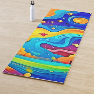 Tapis De Yoga Nuit de rêve : paysage étoilé