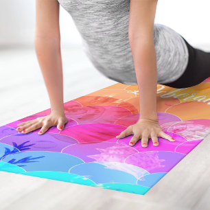 Tapis De Yoga Océan arc-en-ciel