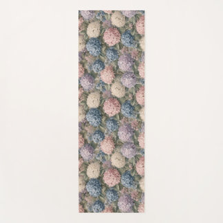 Tapis De Yoga Œuvre d'art de grappe d'hortensia vintage doux