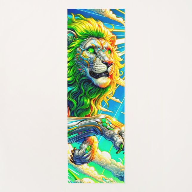 Tapis De Yoga OEuvre de Lion (Devant)