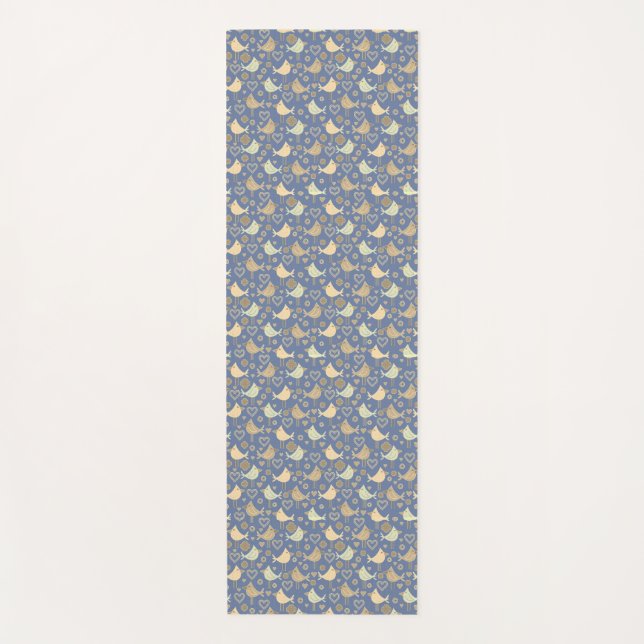 Tapis De Yoga Oiseaux sereins à face unique (Devant)