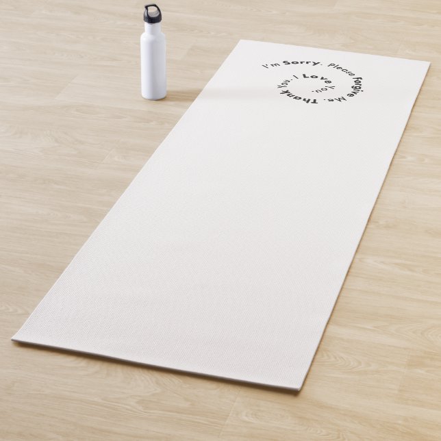 Tapis De Yoga Oponopono minimaliste (En situation)
