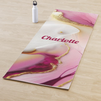 Tapis De Yoga Or rose Fuchsia