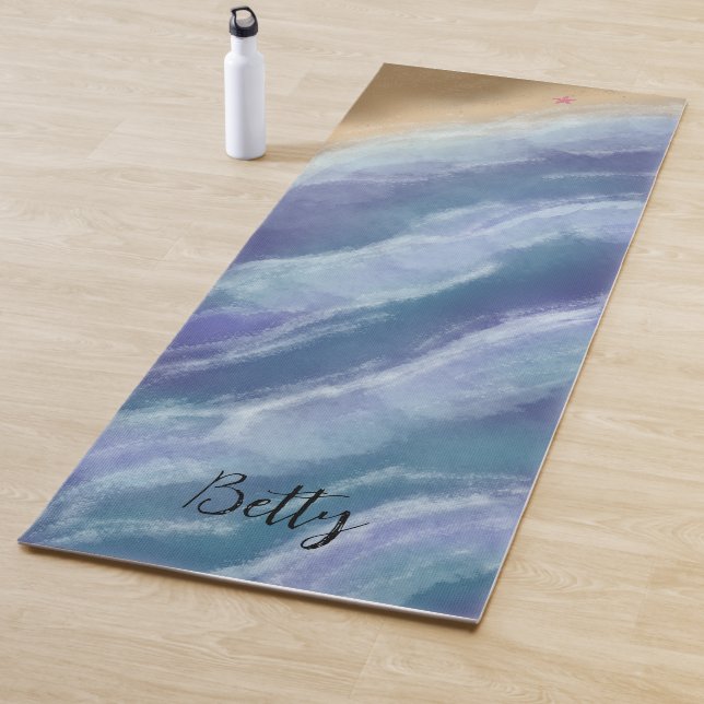 Tapis de yoga Painted Waves (En situation)