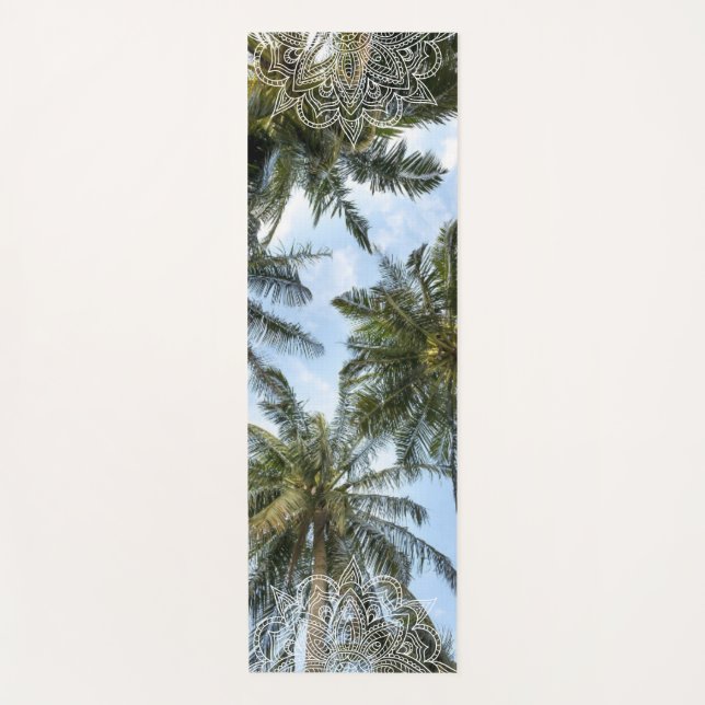 Tapis De Yoga Palmier méditerranéen Mandala Yoga Mat (Devant)
