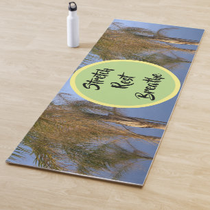 Tapis De Yoga Palmiers Étirer Repos Respirer