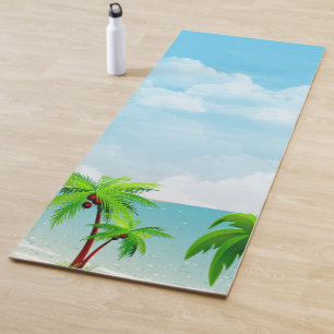 Tapis De Yoga Palms Blue Sky Fitness Modèle moderne