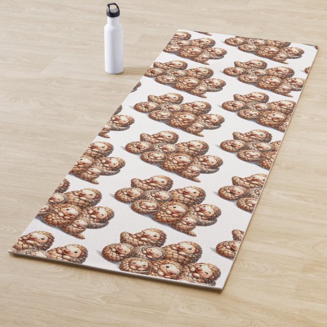 Tapis De Yoga Pangolins adorables pour les pangolins mignons (En situation)