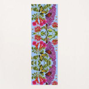 Tapis De Yoga papillon de la vigne de trompette, baume d'abeille