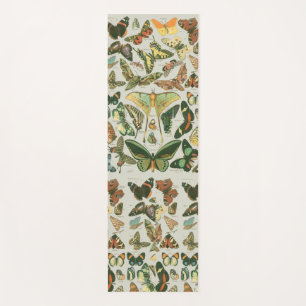 Tapis De Yoga Papillon Vintage Papillons d'antiquités Motif