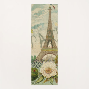 Tapis De Yoga Paris France Voyage Vintage Art Antique Peinture