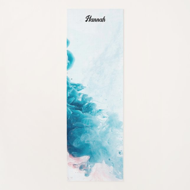 Tapis De Yoga Particulier au client, encre sous-marine, photo (Devant)