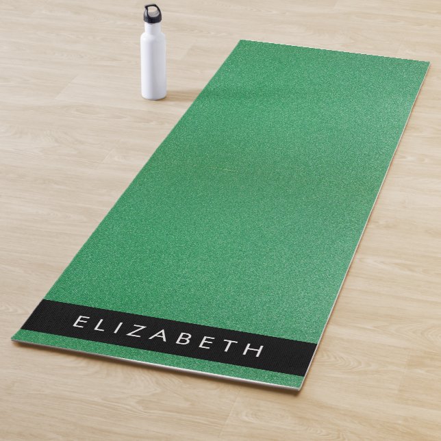 Tapis De Yoga Parties scintillant verte, Arrière - plan Parties  (En situation)