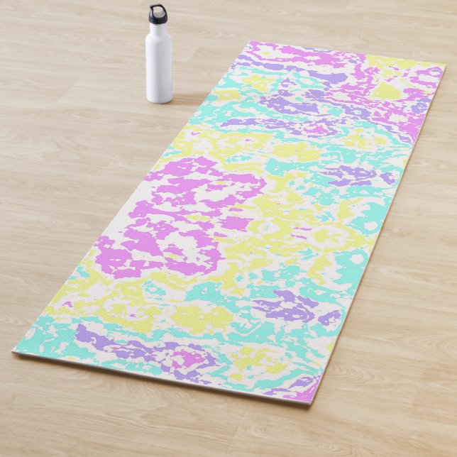 Tapis De Yoga Pastel Camo (En situation)