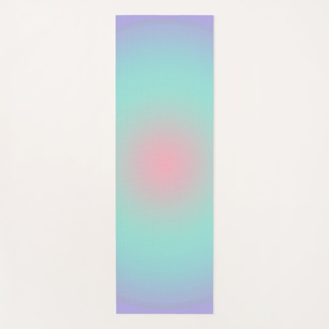 Tapis De Yoga Pastel esthétique Reflections arc-en-ciel Dégradé (Devant)