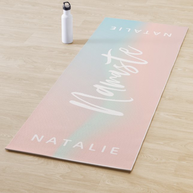 Tapis de yoga Pastel namaste (En situation)