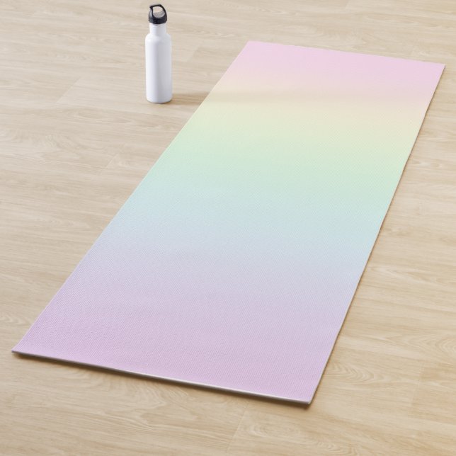 Tapis De Yoga Pastel Rainbow Gradient Yoga Mat (En situation)