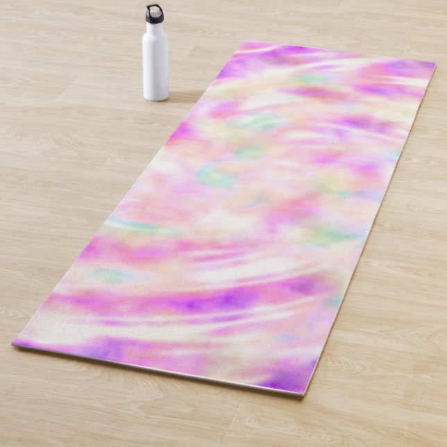 Tapis De Yoga Pastel Tie Dye Yoga Mat (En situation)