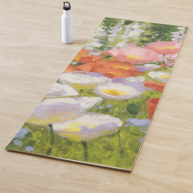 Tapis De Yoga Pastels de jardin (En situation)