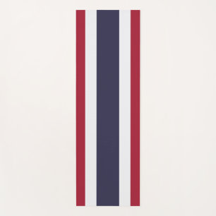 Tapis de yoga patriotiques avec drapeau de Thaïlan