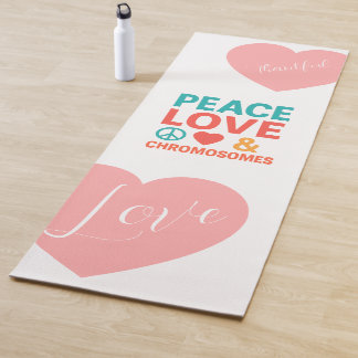Tapis De Yoga Peace, Love and Chromosomes | Down Syndrome