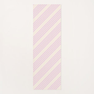 Tapis De Yoga Peaches et crème cinq bandes motif
