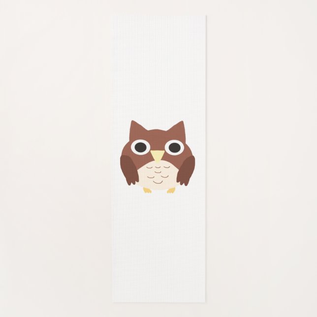 Tapis De Yoga peinture de hibou (Devant)