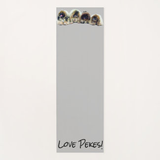 Tapis De Yoga Pekes et Peke-Ends Yoga de Pekingese!