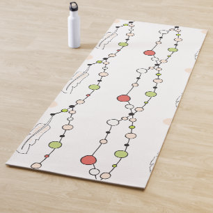 Tapis De Yoga Perles et plumes de sauce moderne