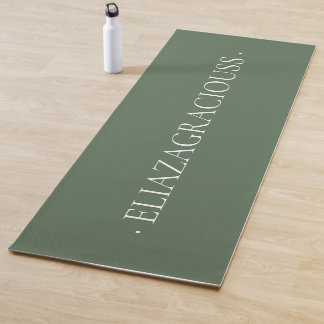 Tapis De Yoga Personalized Calm Meditation Yoga Mat with Name