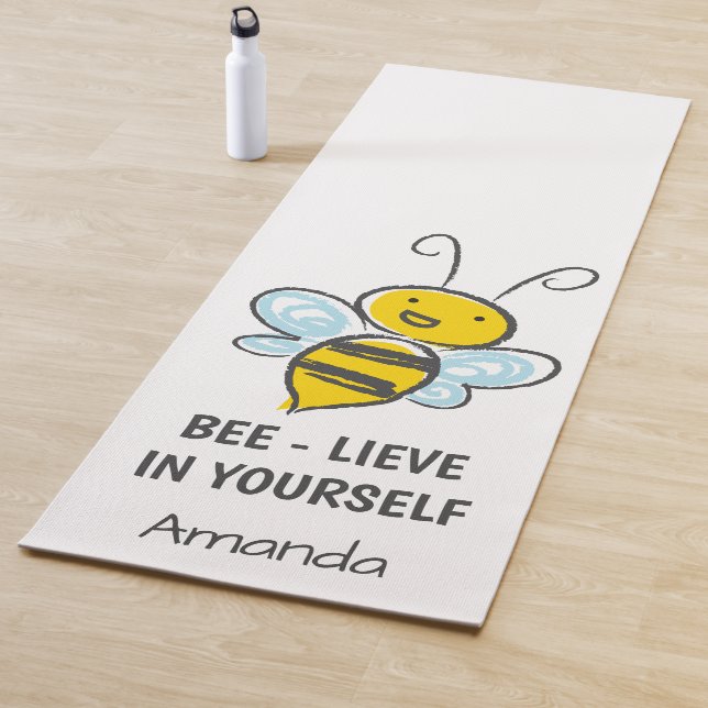 Tapis De Yoga Personnalisation De La Vie D'Abeille Dans Votre Ap (En situation)