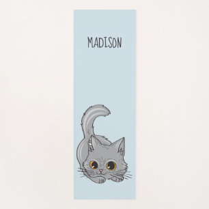 Tapis de yoga personnalisé avec nom et couleur Cut