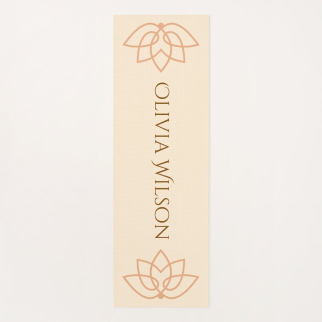 tapis de yoga personnalisé avec votre nom (Devant)