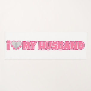 Tapis De Yoga Personnalisé I Love My Husband - Ajouter Photo Mar