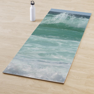 Tapis De Yoga Personnaliser Plage Balnéaire Vagues de mer Fitnes