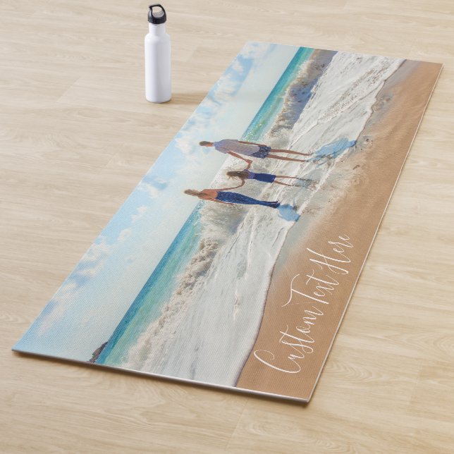 Tapis De Yoga Personnaliser votre photo Yoga Mat avec texte pers (En situation)