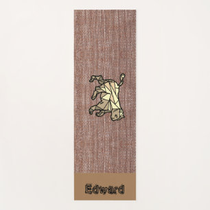 Tapis De Yoga Personnel brun noir cosy pour lui