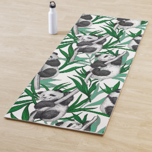 Tapis De Yoga Petits panda sur