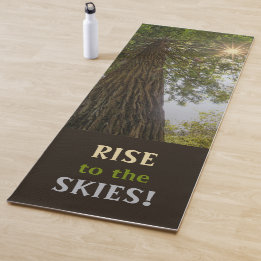 Tapis De Yoga Photo de forêt paisible avec lumière dorée